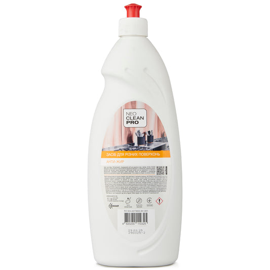 Засіб для чищення поверхонь "Анти-жир" гелевий лужний 1 л